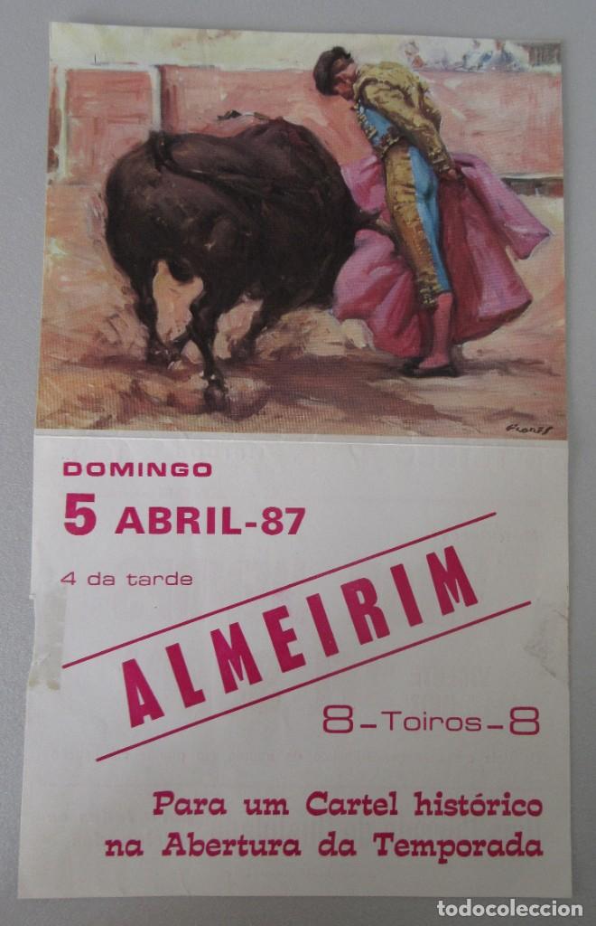 Tauromaquia: 3 CARTELES PROGRAMAS ALMEIRIN,VILA FRANCA,SANTAREM A&Ntilde;OS 87-77 Y 1963