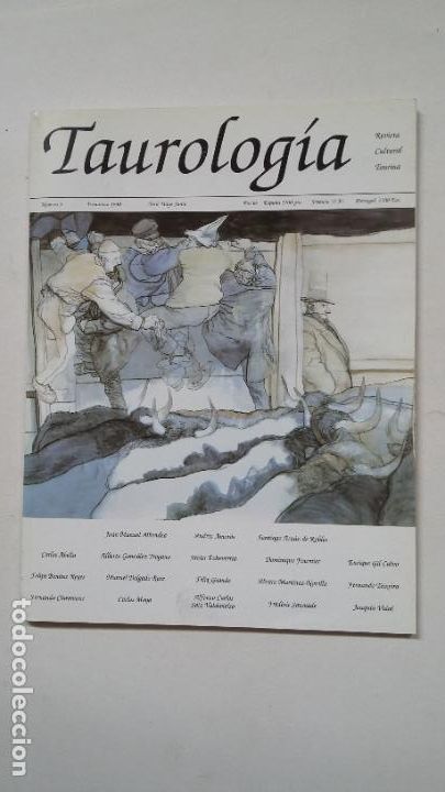 Bullfighting: REVISTA CULTURA TAURINA. TAUROLOGIA. N&ordm; 3. PRIMAVERA 1990. EDICIONES BRINDIS. TDKC62