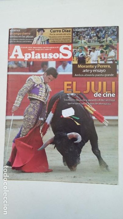Tauromachie: REVISTA APLAUSOS N&ordm; 1878. A&Ntilde;O XXXVII. 23 SEPTIEMBRE 2013. EL JULI DE CINE. TDKC65