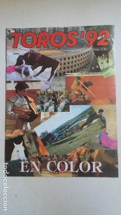 Tauromachia: REVISTA TOROS 92. N&ordm; 50. ENERO 1989. EN COLOR. TDKC66