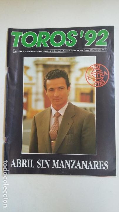 Tauromachie: REVISTA TOROS 92. N&ordm; 61. ABRIL 1989 SIN MANZANARES. TDKC66