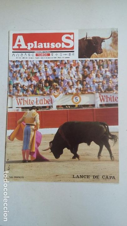 Tauromaquia: REVISTA APLAUSOS N&ordm; 536 A&Ntilde;O XII. ENERO 1988. LANCE DE CAPA. TDKC66