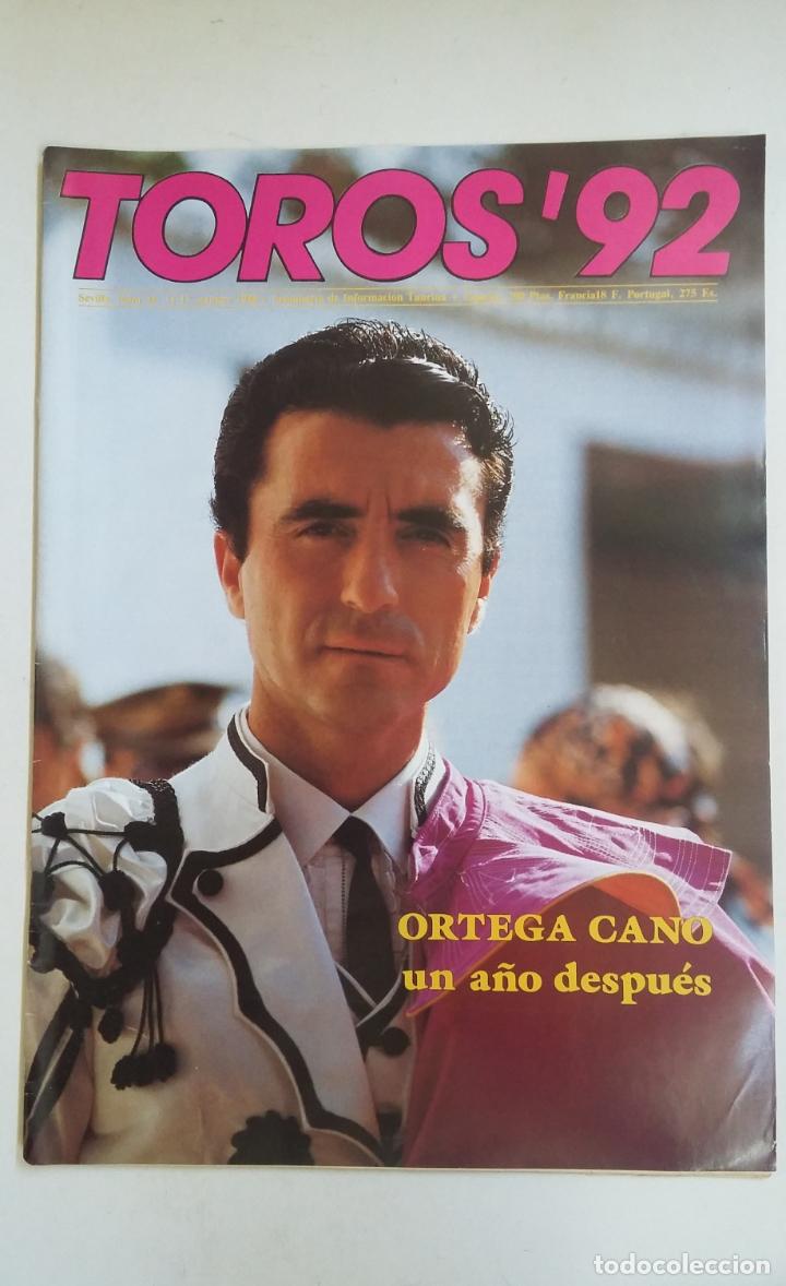 Stierkampf: TOROS 92 N&ordm; 36 - SEMANARIO TAURINO - OCTUBRE 1988 - ORTEGA CANO. TDKC66