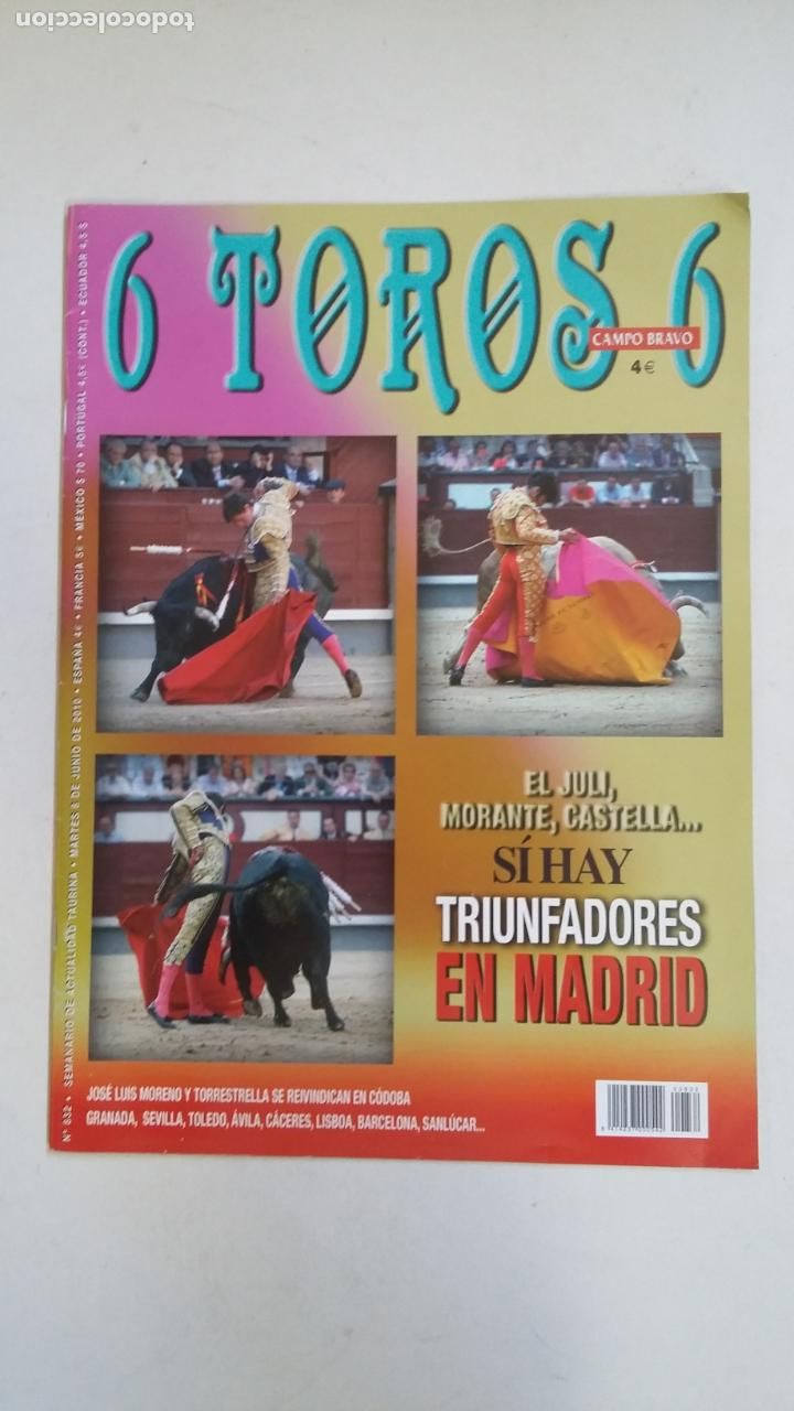 Tauromachie: 6 TOROS 6. SEMANARIO DE ACTUALIDAD TAURINA. EL JULI, MORANTE, CASTELLA. TDKC65