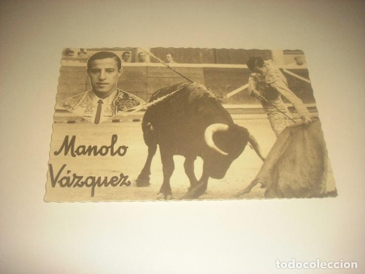 Stierkampf: POSTAL DEL TORERO MANOLO VAZQUEZ . ED. GARRABELLA, SIN CIRCULAR.
