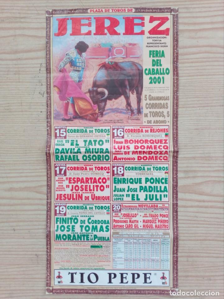 Tauromaquia: Cartel Toros 2001 - Espartaco - Joselito - Jesulin De Ubrique - Ponce - El Juli - Feria Del Caballo