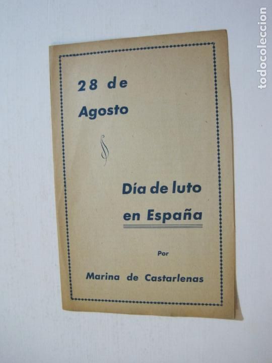 Tauromaquia: MANOLETE-HOMENAJE-28 AGOSTO DIA DE LUTO EN ESPA&Ntilde;A-POEMA POR MARINA CASTARLENAS-VER FOTOS-(V-22.161)