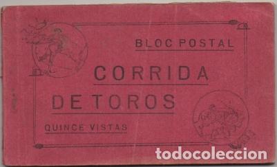 Stierkampf: BLOC POSTAL CORRIDA DE TOROS. 15 VISTAS. A&Ntilde;O 1920 P-BLOC-325