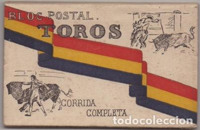Stierkampf: BLOC POSTAL TOROS. CORRIDA COMPLETA. 15 POSTALES. EN LA REPUBLICA P-BLOC-327