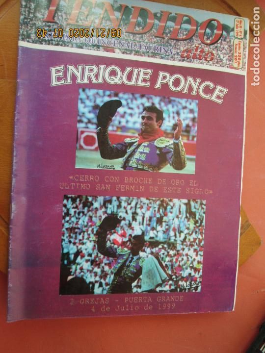 Tauromaquia: TENDIDO ALTO REVISTA TAURINA N&ordm; 41 - JULIO 1999 - ENRIQUE PONCE