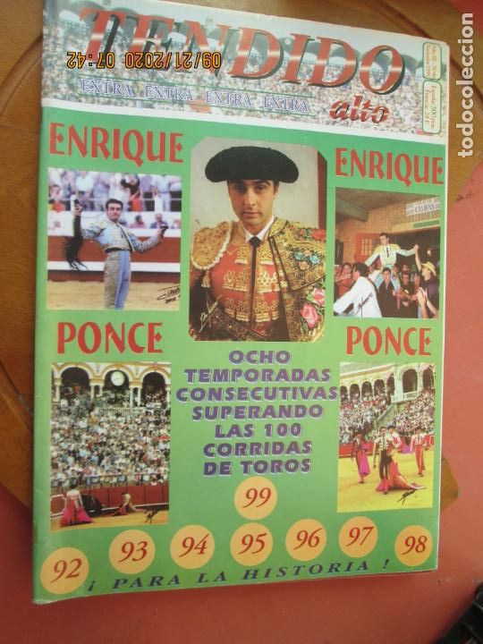 Tauromaquia: TENDIDO ALTO REVISTA TAURINA N&ordm; 46 NOVIEMBRE 1999- ENRIQUE PONCE