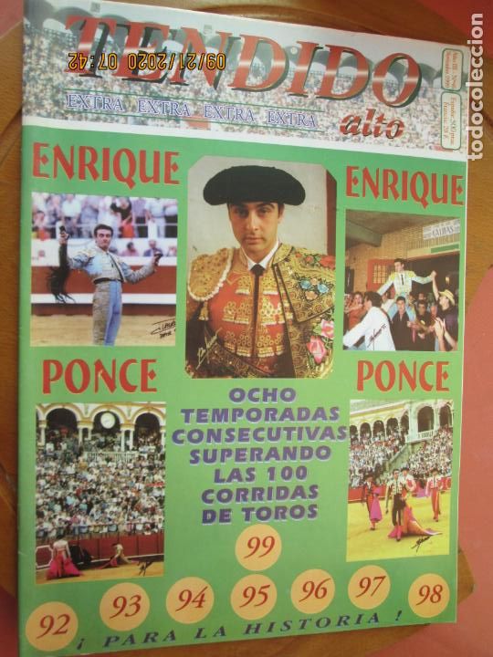 Tauromaquia: TENDIDO ALTO REVISTA TAURINA N&ordm; 46 NOVIEMBRE 1999- ENRIQUE PONCE