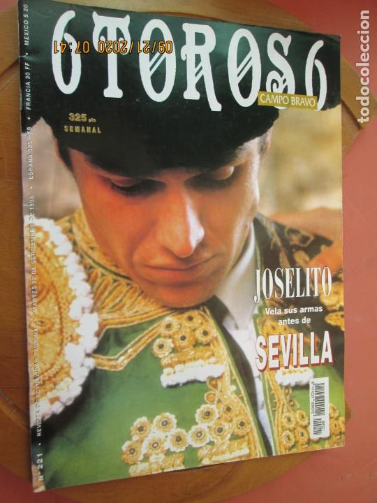 Tauromaquia: 6 TOROS 6 CAMPO BRAVO REVISTA TAURINA N&ordm; 221- JOSELITO VELA SUS ARMAS ANTES DE SEVILLA