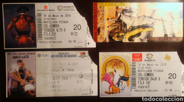 Tauromaquia: Lote 4 entradas de toros - Foto 1