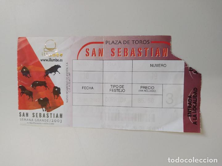 Stierkampf: ENTRADA PLAZA DE TOROS DE SAN SEBASTIAN. SEMANA GRANDE 2003. TDKP16