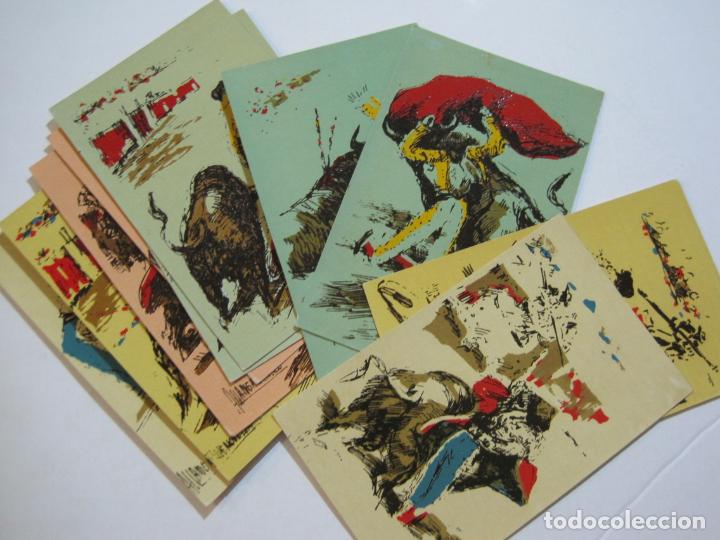 Tauromaquia: CORRIDAS DE TOROS-COLECCION DE 10 POSTALES ARTISTICAS DE TAUROMAQUIA-VER FOTOS-(74.285)