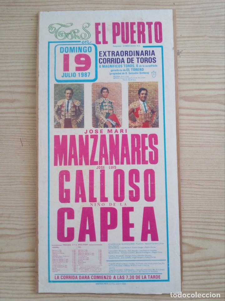 Tauromachia: Cartel De Toros Con Tablilla - Lote 023