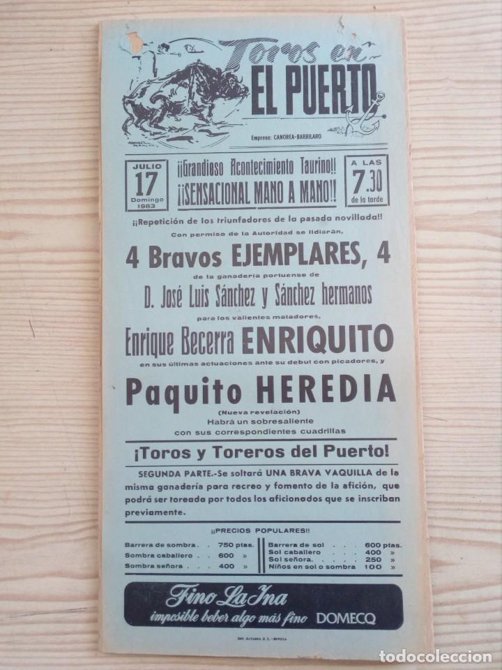 Stierkampf: Cartel De Toros Con Tablilla - Lote 025