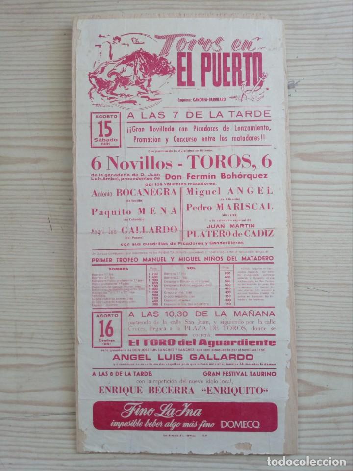 Stierkampf: Cartel De Toros Con Tablilla - Lote 033