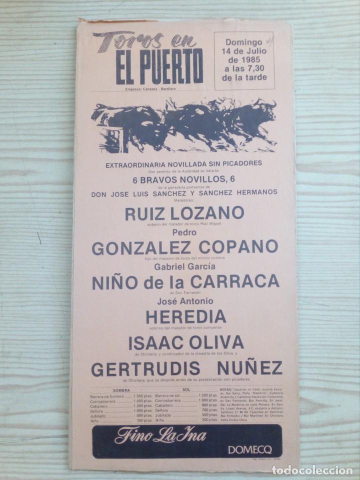 Stierkampf: Cartel De Toros Con Tablilla - Lote 036