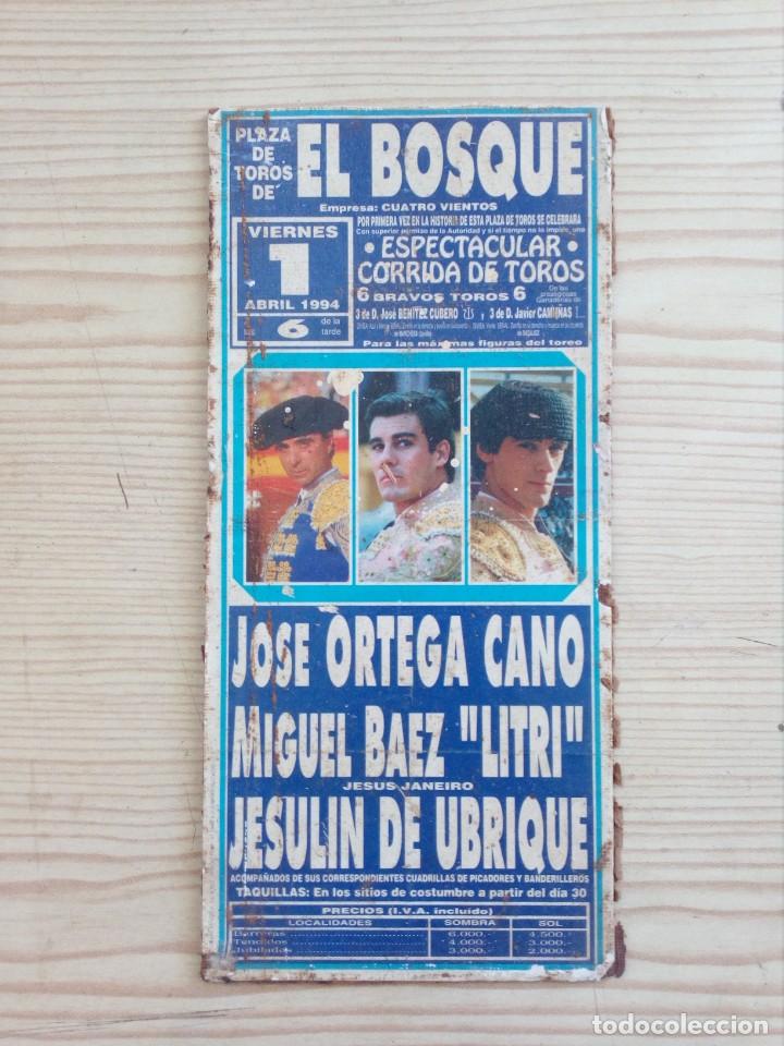 Stierkampf: Cartel De Toros Con Tablilla - Lote 075