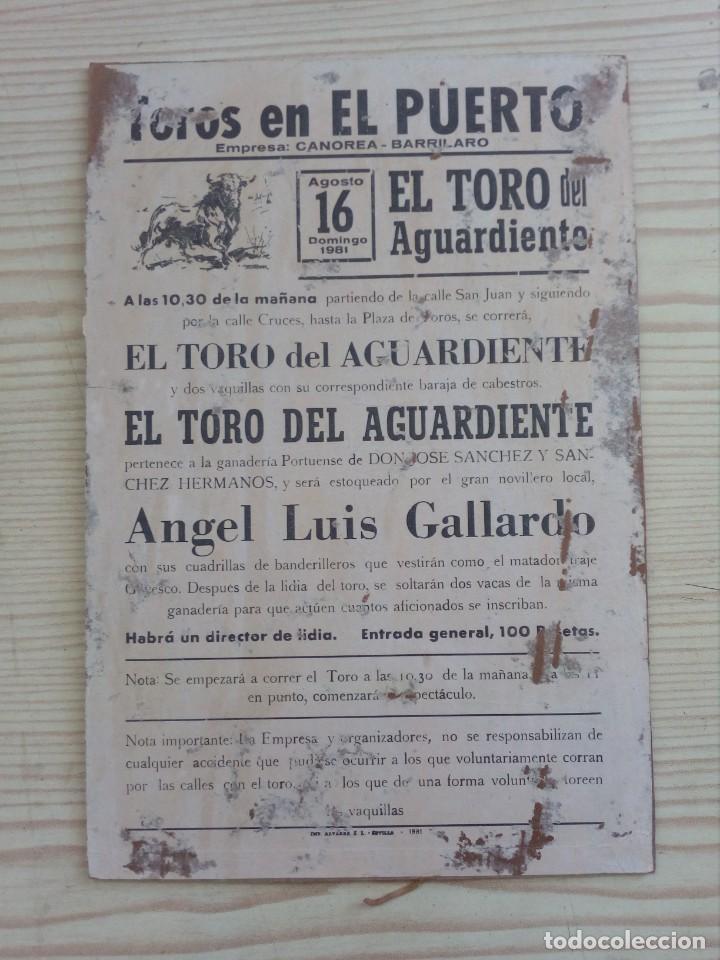 Bullfighting: Cartel De Toros Con Tablilla - Lote 077