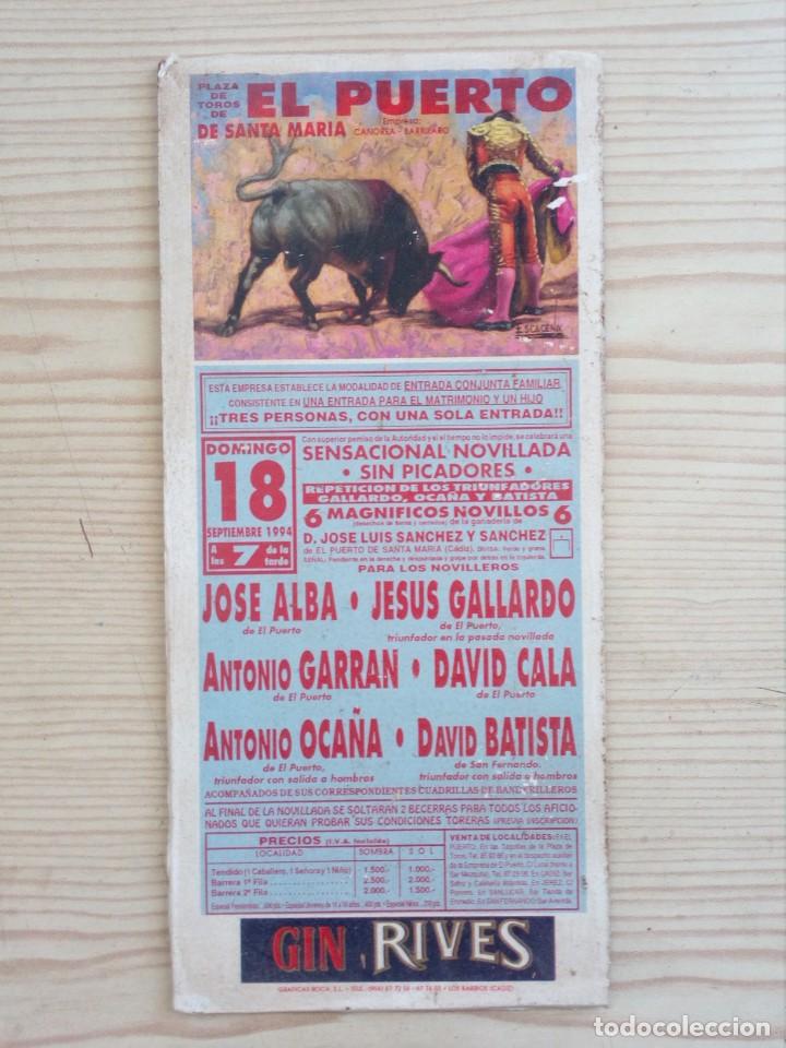 Bullfighting: Cartel De Toros Con Tablilla - Lote 114