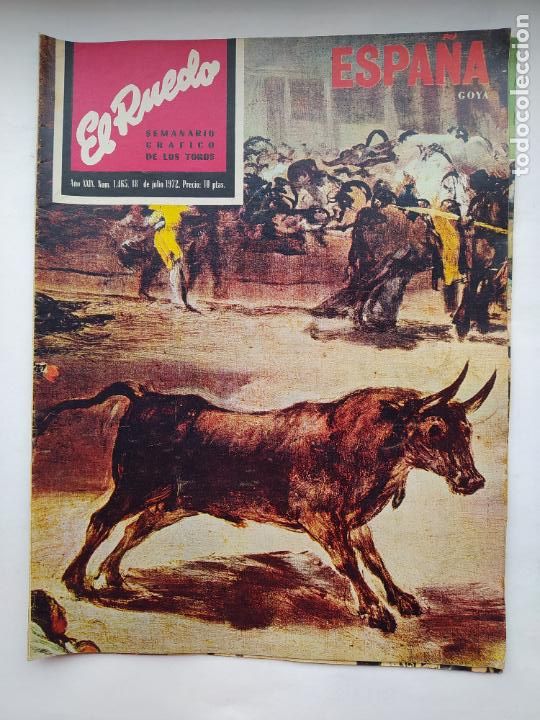 Tauromaquia: EL RUEDO. N&ordm; 1465. 18 julio 1972 SEMANARIO GRAFICO DE TOROS. A&Ntilde;O XXIX. TDKC88