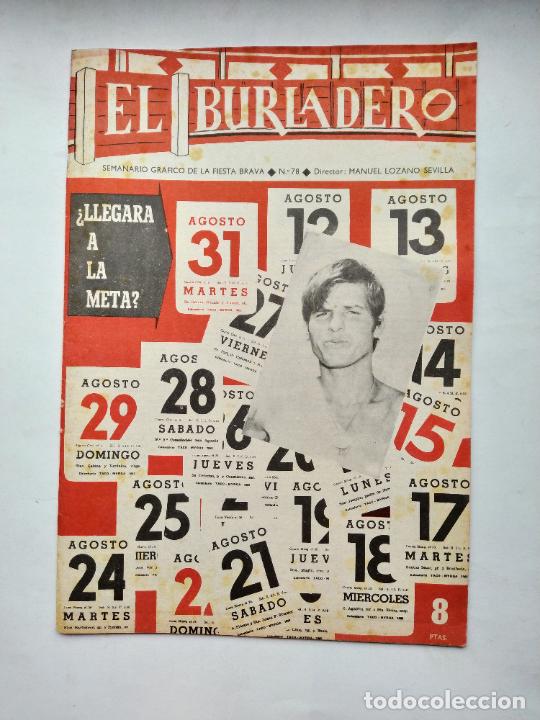 Tauromachie: EL BURLADERO N&ordm; 78. SEMANARIO GRAFICO DE LA FIESTA BRAVA. MANUEL LOZANO SEVILLA. TDKC88