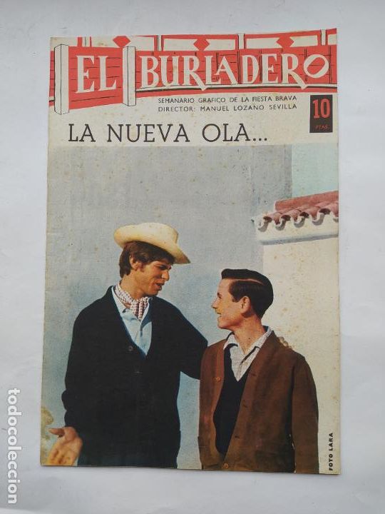 Bullfighting: El Burladero. Semanario gr&aacute;fico de la Fiesta Brava. N&ordm; 107. 2 DE MARZO 1966. LA NUEVA OLA. TDKC73
