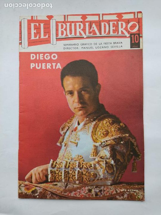 Tauromaquia: El Burladero. Semanario gr&aacute;fico de la Fiesta Brava. N&ordm; 106 23 de febrero de 1966 Diego Puerta TDKC73