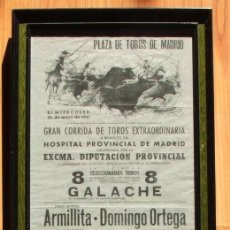 Tauromaquia: MANOLETE. CARTEL 1945 DE LA PRESENTACIÓN EN MADRID DE SILVERIO PÉREZ, Y PROGRAMA ORIGINAL DE MANO.. Lote 224919517