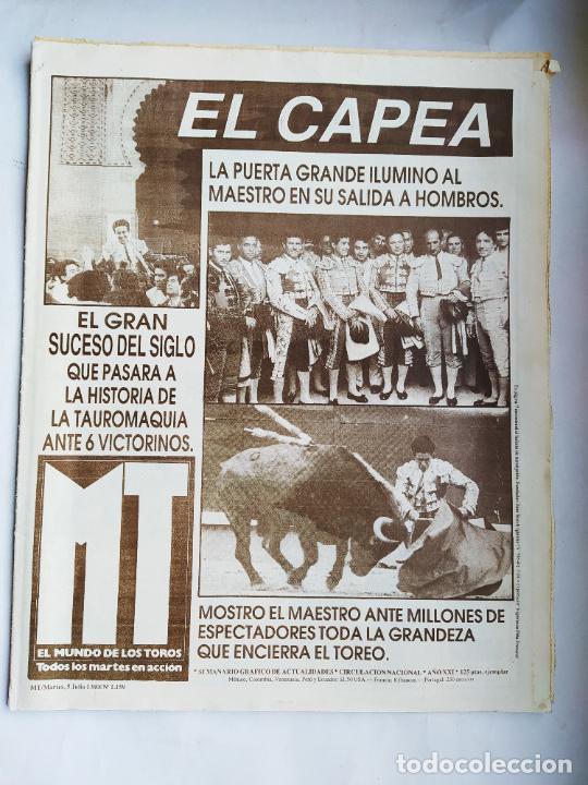Bullfighting: EL MUNDO DE LOS TOROS N&ordm; 1159. 5 JULIO 1988. EL CAPEA. TDK309B