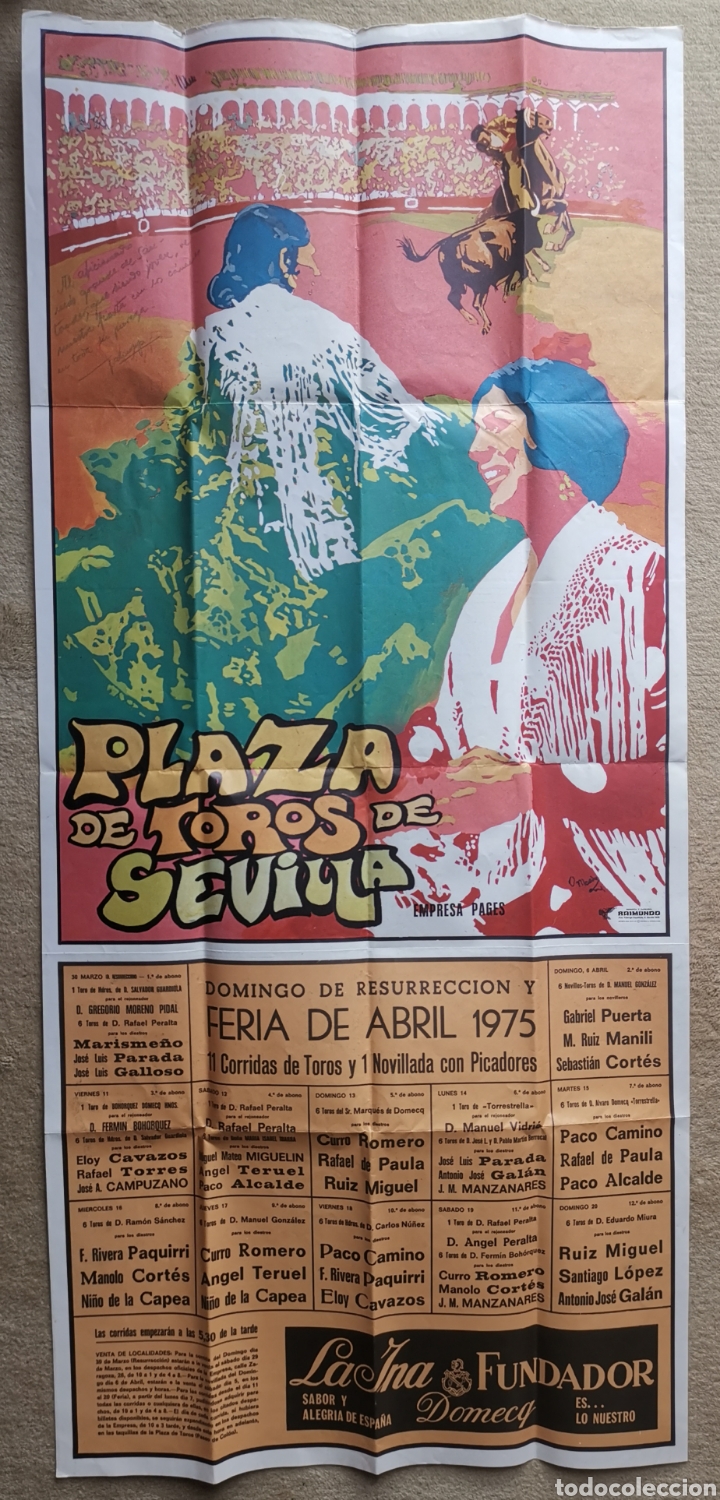 Bullfighting: Gran Cartel Plaza de Toros de Sevilla - Domingo de Resurrecci&oacute;n - Feria de Abril A&ntilde;o 1975 - Paquirri