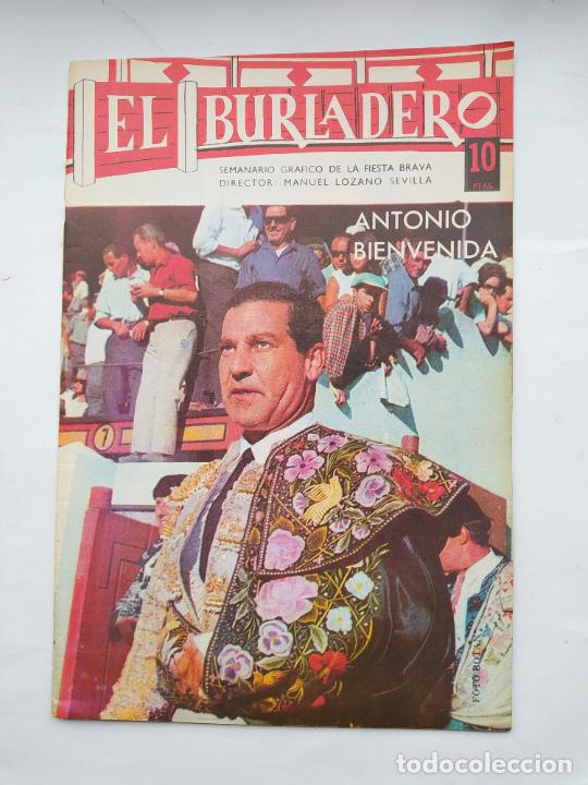 Bullfighting: El Burladero. Semanario gr&aacute;fico de la Fiesta Brava. N&ordm; 140 19 OCTUBRE 1966 ANTONIO BIENVENIDA TDKC92