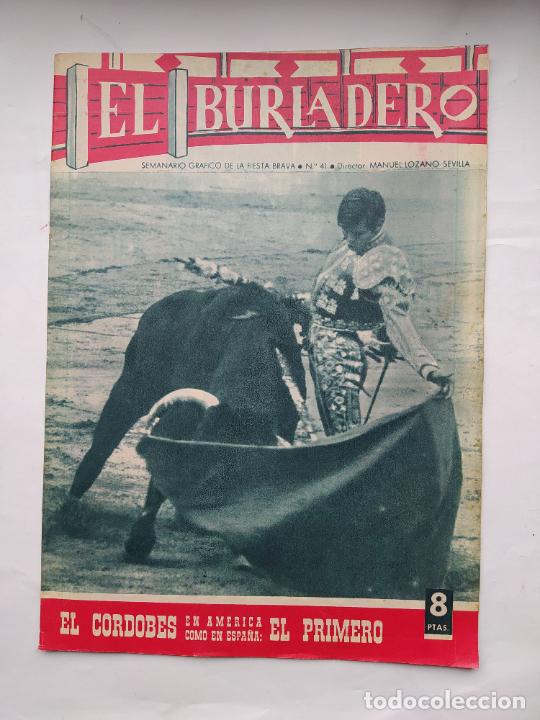 Bullfighting: El Burladero. Semanario gr&aacute;fico de la Fiesta Brava. N&ordm; 42. 25 NOVIEMBR 1964. EL CORDOBES. TDKC92