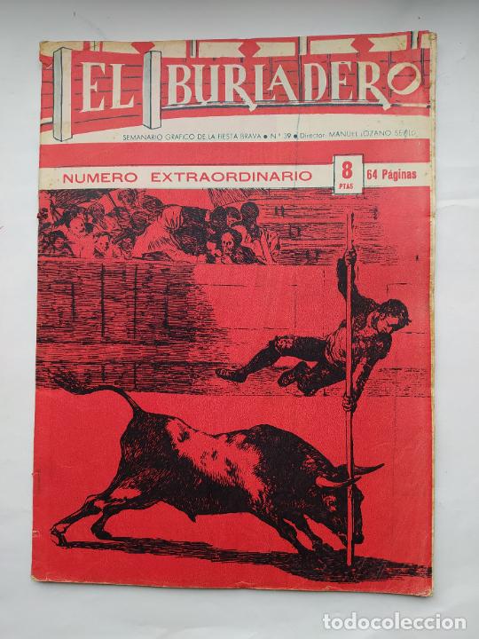 Bullfighting: El Burladero. Semanario gr&aacute;fico de la Fiesta Brava. N&ordm; 39. 11 NOVIEMBRE 1964. EXTRAORDINARIO TDKC92