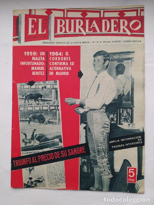 Tauromachie: El Burladero. Semanario gr&aacute;fico. N&ordm; 15. 27 MAYO 1964. EL CORDOBES. TDKC92