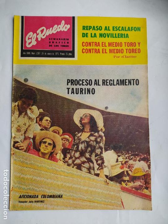 Stierkampf: REVISTA EL RUEDO N&ordm; 1597 28 DE enero de 1975. A&Ntilde;O XXXII. TDK289B