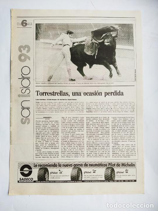 Tauromachia: DIARIO 16 TOROS. FERIA DE SAN ISIDRO '93. COLECCIONABLE N&ordm; 6. 15 MAYO 1993. TDK289B