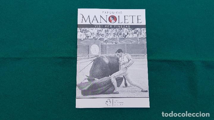 Tauromaquia: FOLLETO EXPOSICION SOBRE MANOLETE - TOROS (2017) ATENEO MERCANTIL DE VALENCIA
