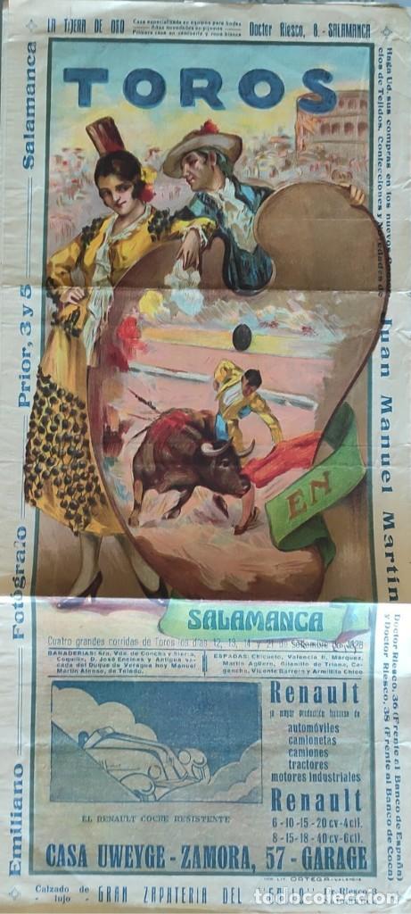 cartel anunciando las cuatro corridas de toros - Comprar Tauromaquia en ...