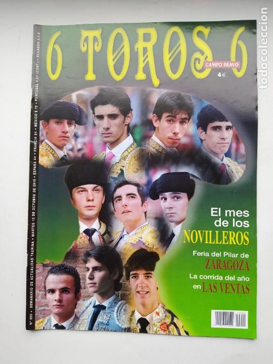 Stierkampf: 6 TOROS 6. N&ordm; 850 SEMANARIO DE ACTUALIDAD TAURINA. 12 OCTUBRE 2010. MES DE LOS NOVILLEROS. TDKC98