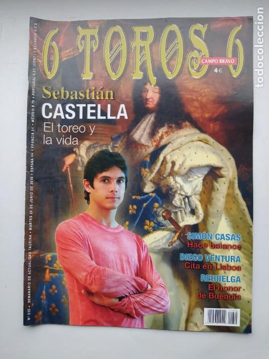 Tauromaquia: 6 TOROS 6. N&ordm; 835 SEMANARIO DE ACTUALIDAD TAURINA. 29 JUNIO 2010. SEBASTIAN CASTELLA. TDKC98