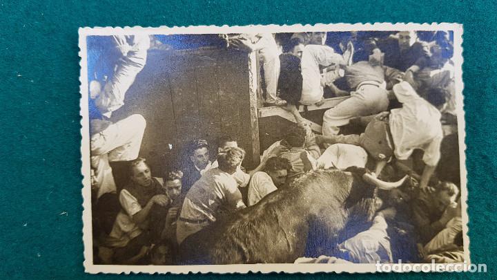 Tauromaquia: POSTAL ENCIERRO SAN FERMIN PAMPLONA - FOTO J. GALLE