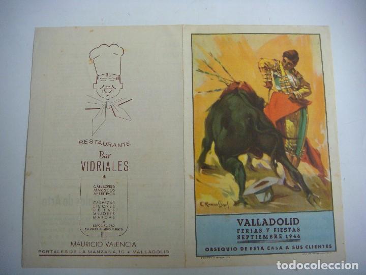 Tauromaquia: CARTEL DE FERIA PLAZA DE TOROS DE VALLADOLID SEPTIEMBRE 1946