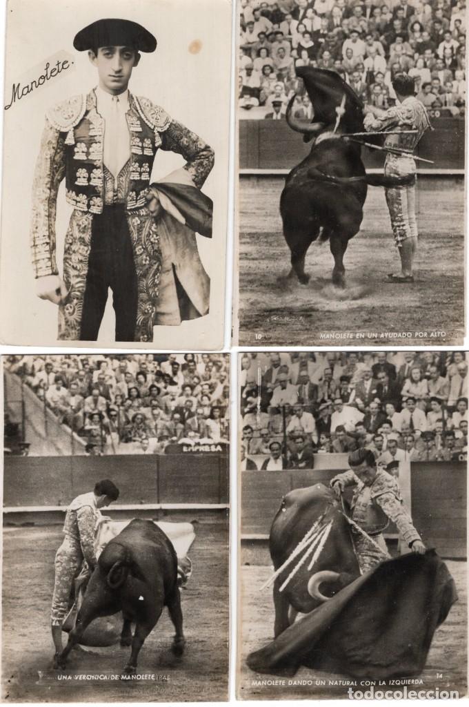 Tauromaquia: manolete. 4 postales