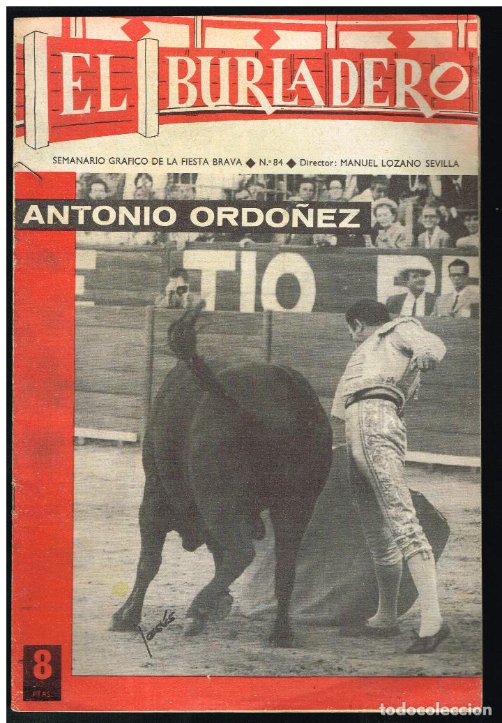 Tauromaquia: EL BURLADERO N&ordm; 84. SEMANARIO GR&aacute;FICO DE LA FIESTA BRAVA - 1965