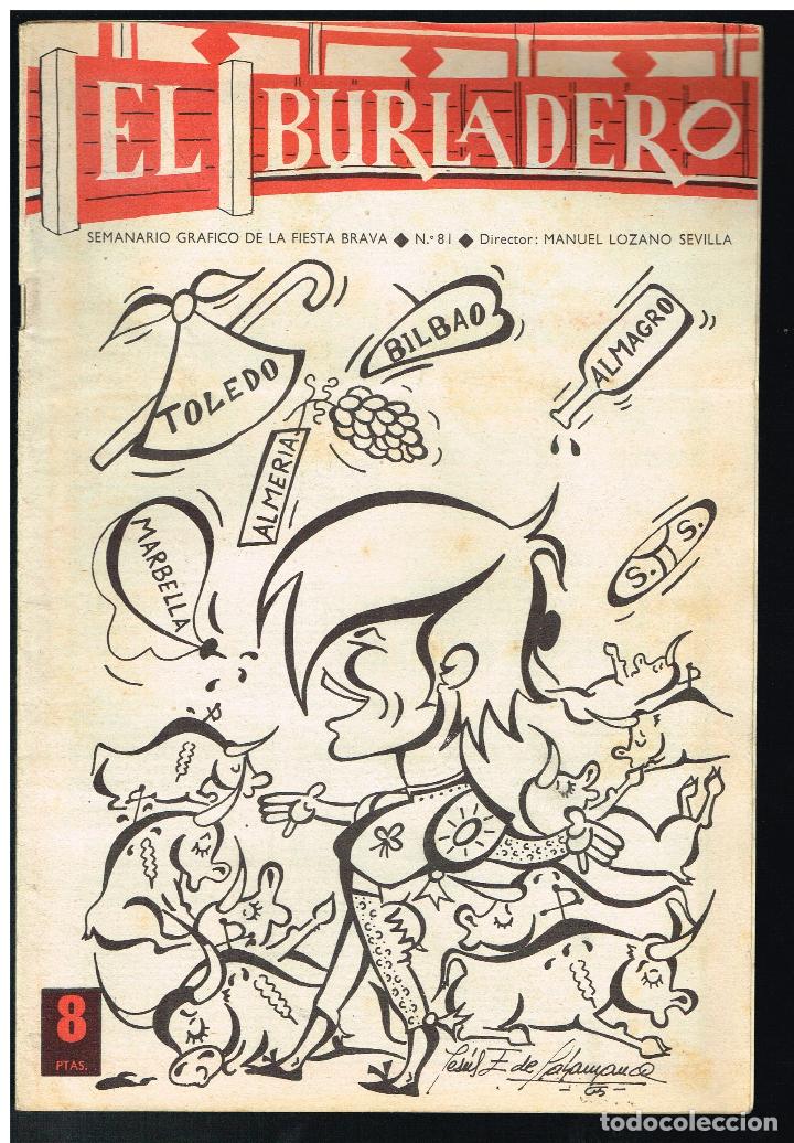 Tauromaquia: EL BURLADERO N&ordm; 81. SEMANARIO GR&aacute;FICO DE LA FIESTA BRAVA - 1965