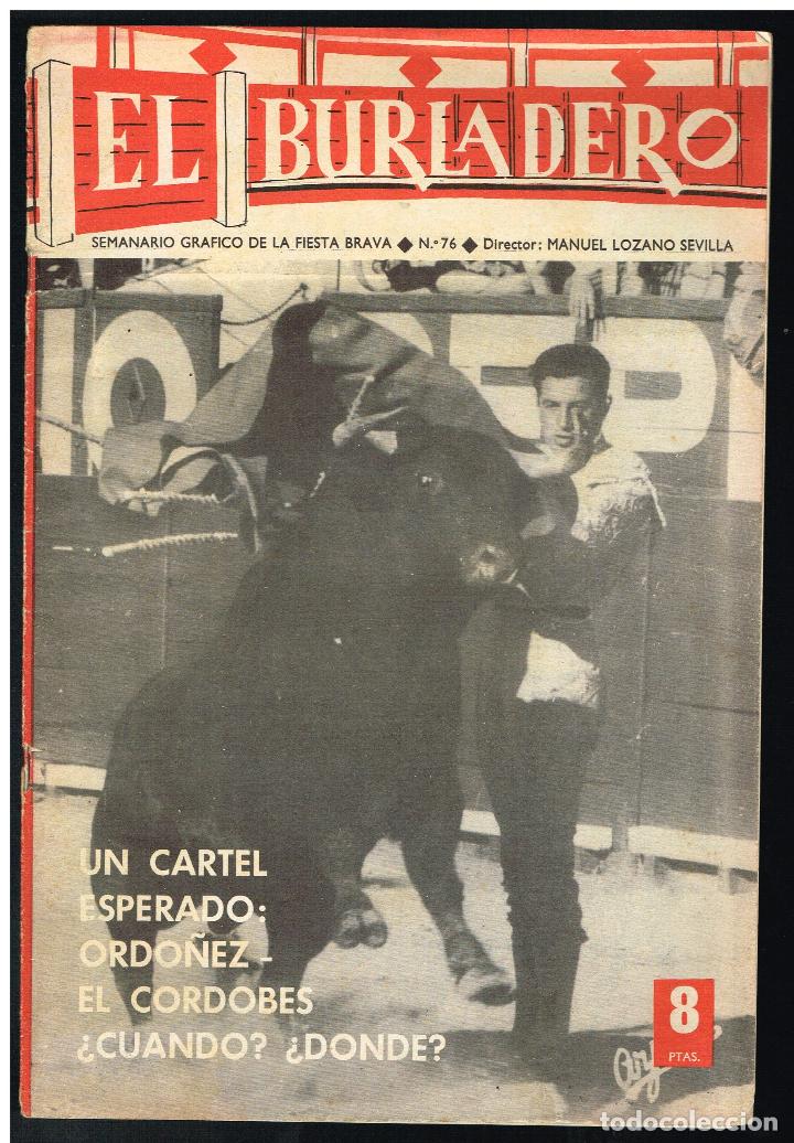Tauromaquia: EL BURLADERO N&ordm; 76. SEMANARIO GR&aacute;FICO DE LA FIESTA BRAVA - 1965